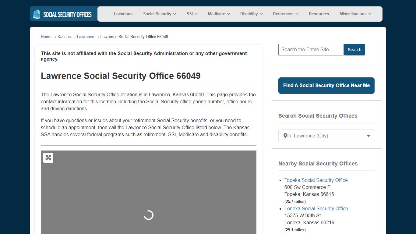 Lawrence Social Security Office 66049